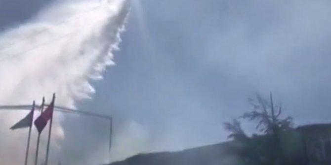 Konya'da silah fabrikasında yangın