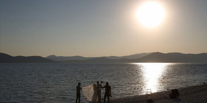 Türkiye'nin Maldivleri'nde gün batımı bir başka güzel