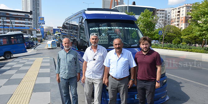 Mamak Kayaş hattında çalışan dolmuş şoförleri UKOME kararını bekliyor