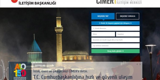 CİMER'den kamu spotu