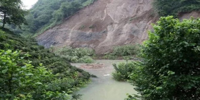 Rize'de heyelan!