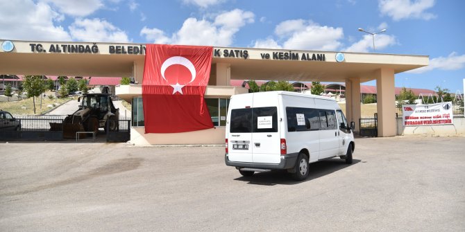 Altındağ Belediyesi kurban satış ve kesim alanına ücretsiz servis imkanı sağlıyor