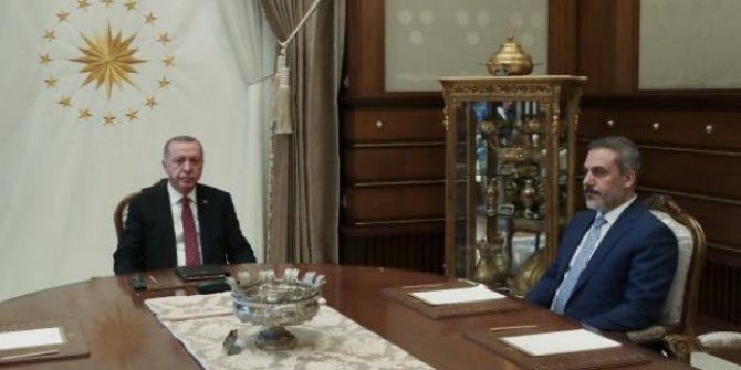 Erdoğan, MİT Başkanı Fidan'ı kabul etti