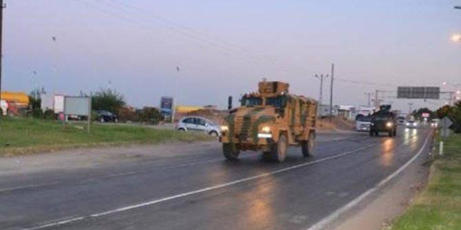 Suriye sınırına askeri sevkiyat