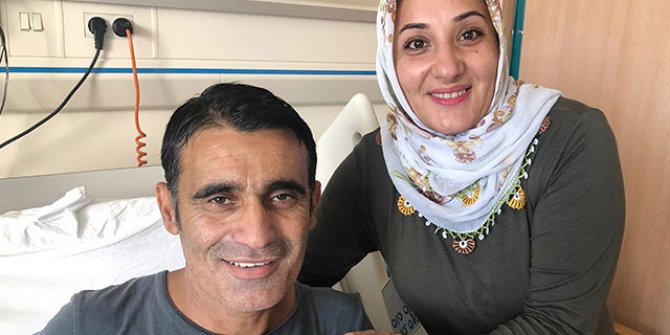 15 yıllık eşini böbreğiyle hayata bağladı