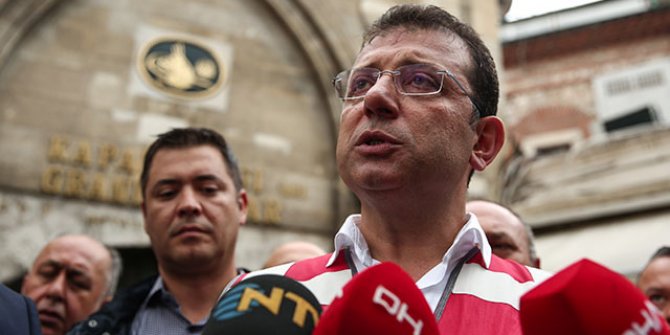 İmamoğlu Eminönü ve Kapalıçarşı'da esnafı ziyaret etti