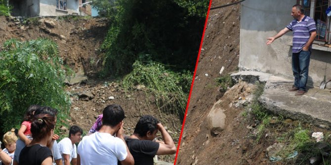 Zonguldak'ta heyelan: 6 ev kullanılamaz hale geldi