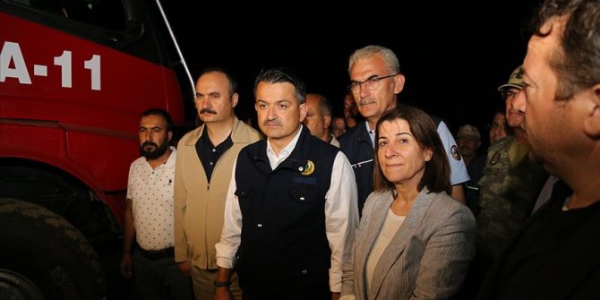 Bakan Pakdemirli: Keşan'daki yangın kontrol altında