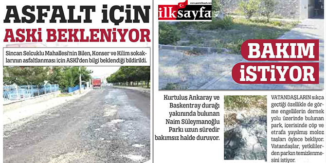 Ankara Büyükşehir Belediyesi'nden haberlerimize cevap geldi