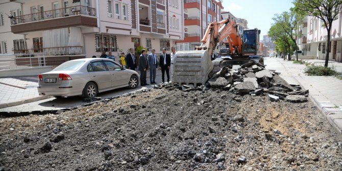 Pursaklar'da sokaklar yenileniyor