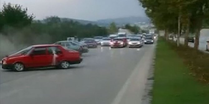 Düğün konvoyunda drifte 10 bin 20 lira ceza