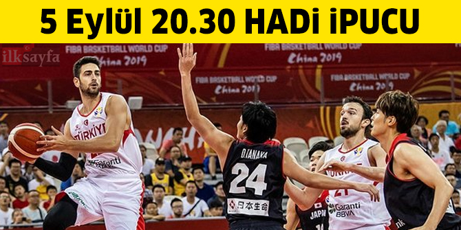 5 Eylül 20.30 HADİ ipucu: Çin'de oynanan basketbol turnuvası hangisidir?