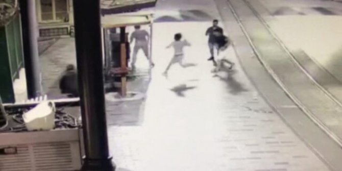 İstiklal Caddesi'ndeki dehşetin güvenlik kamerası görüntüleri