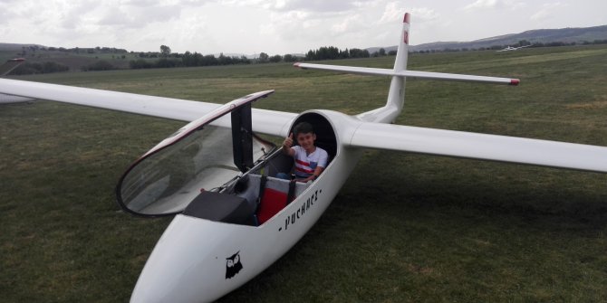 Altındağlı Muhammed Salih Dilmen bir günlüğüne pilot oldu