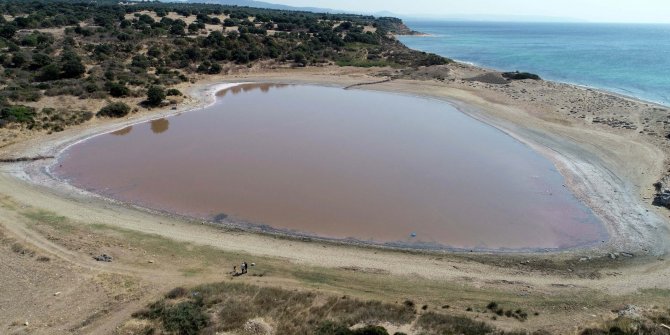 Herkes, kalpli gölün pembeleşmesini bekliyor