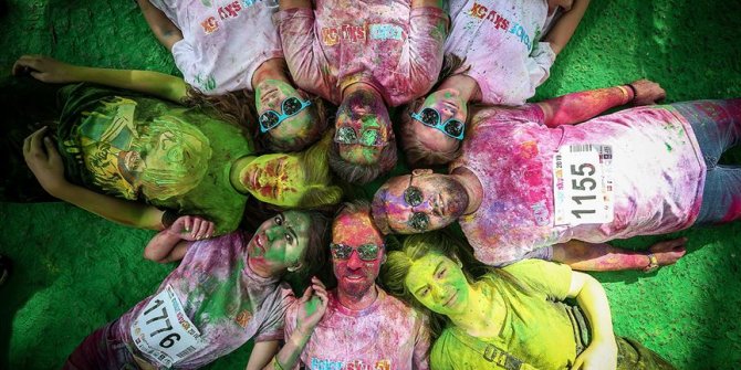 Bursa'da 'renkli koşu festivali'