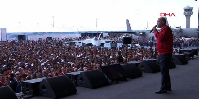 Cumhurbaşkanı Erdoğan'dan Teknofest'te önemli mesajlar