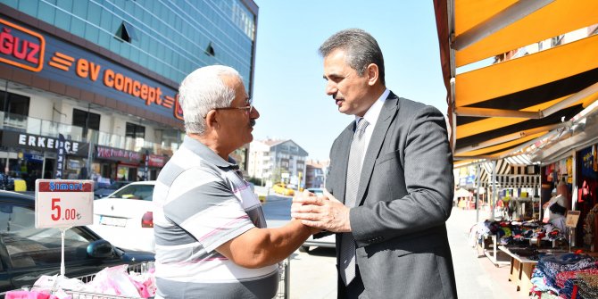 Mamak Belediye Başkanı Murat Köse esnafı ziyaret etti