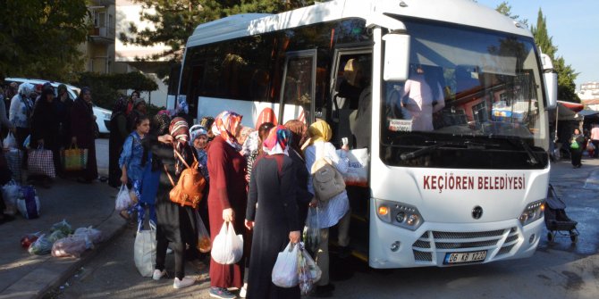 Keçiören'de pazar alışverişine özel servis