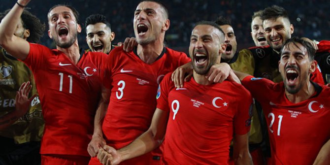 Erdoğan'dan A Milli Takım'a tebrik