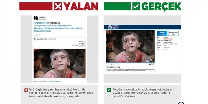 Barış Pınarı Harekatı aleyhine sahte fotoğraflarla manipülasyon çabası