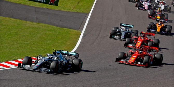 Japonya'da zafer Bottas'ın