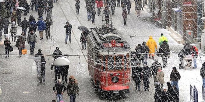 İstanbul'a kar geliyor