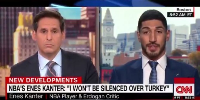 FETÖ'cü Enes Kanter'den Suriye iftiraları
