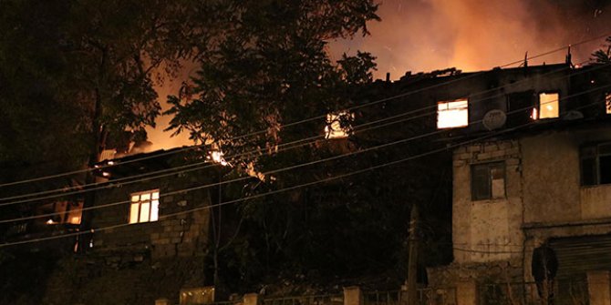 Ankara'da gecekondu yangını