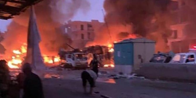 Afrin'de bomba yüklü araç patladı: 4 ölü 12 yaralı