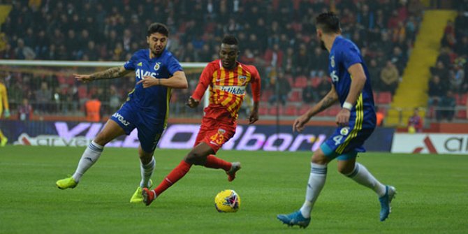 Fenerbahçe, deplasmanda Kayserispor'a 1-0 mağlup oldu