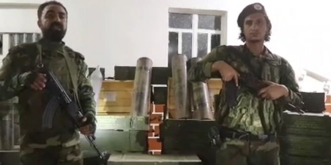 YPG/PKK'nın silah depolarında ABD'nin havan topları bulundu