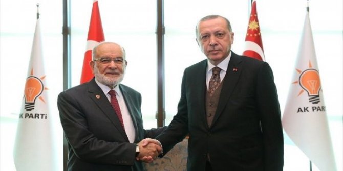 Cumhurbaşkanı'ndan Karamollaoğlu'na tebrik mesajı