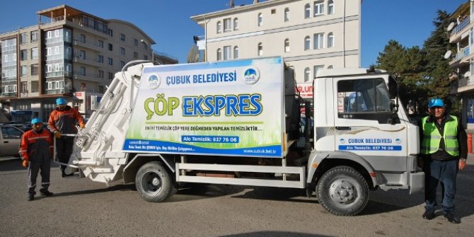 Çubuk'ta 'Çöp ekspres' uygulaması başladı