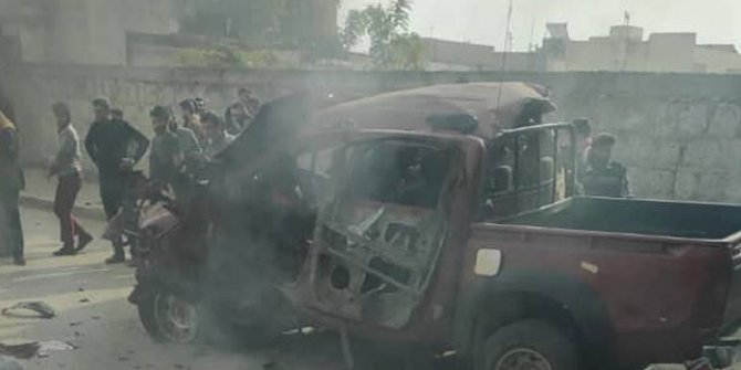 Azez'de bomba yüklü araçla terör saldırısı: 4 ölü, 3 yaralı