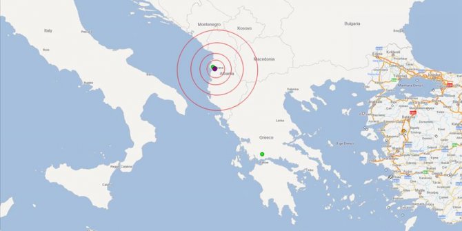 Arnavutluk'ta 6,4 büyüklüğünde deprem