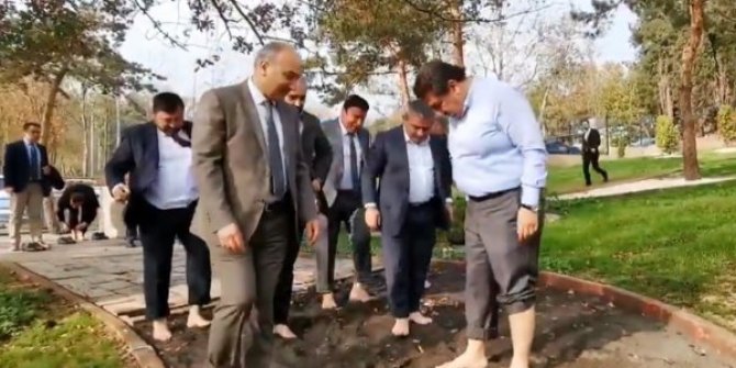 Türkiye'nin ilk ayakkabısız girilen parkı Esenler'de
