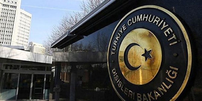 Dışişleri Bakanlığı'ndan 'yaptırım tasarısı' tepkisi
