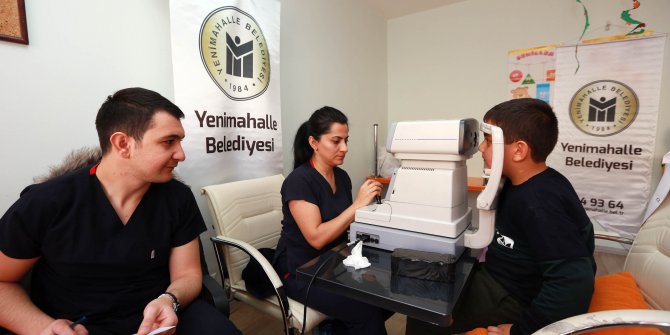 Yenimahalle'de anaokullarında göz taraması başladı