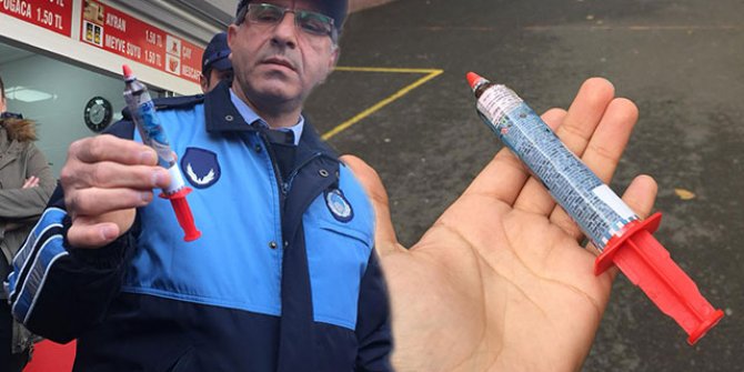 Okul yakınındaki bakkalda satılan "şırınga çikolatalar" toplatıldı