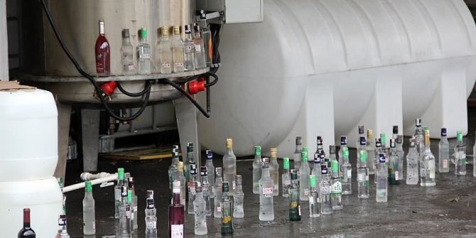 Malatya'da 6 ton sahte rakı ele geçirildi