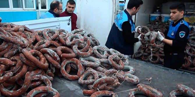 Sultangazi'de kokmuş ve küflenmiş ürünleri satmak isteyen kişi yakalandı