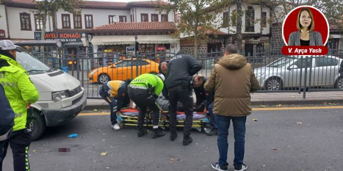Ankara'da yaşlı kadına araba çarptı: Hastaneye kaldırıldı!