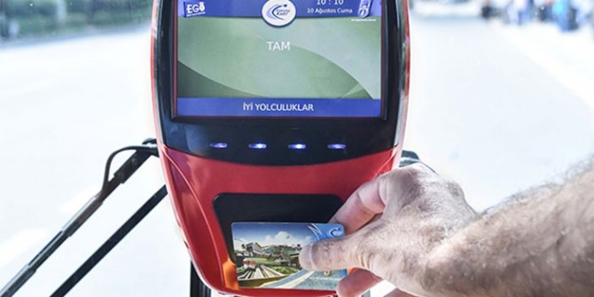 ego otobusunde ankarakart okutan yolcu