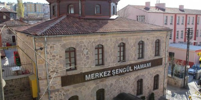 tarihi ankara sengul hamami dış gorünüşü