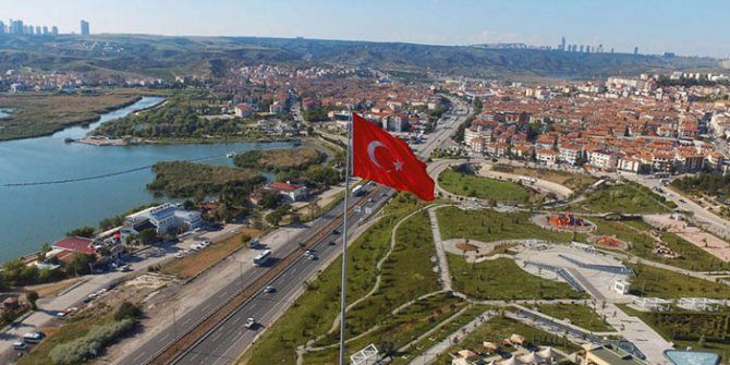 gölbaşı'ndan bir fotoğraf mogan gölü türk bayrağı
