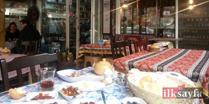 Zeytuni kahvaltı mekanından bir kare