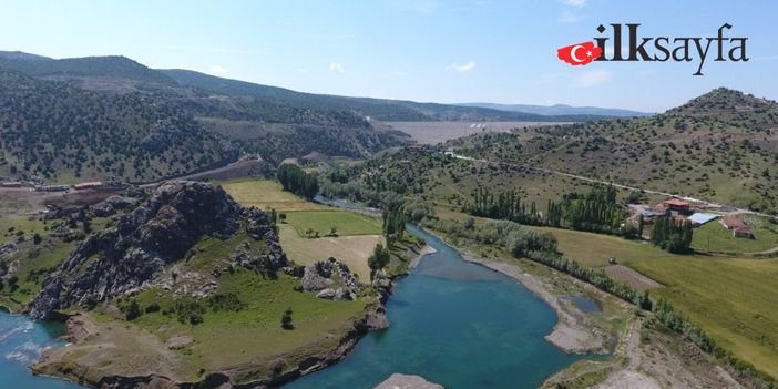 çekerek ilçesinden kuşbakışı manzara