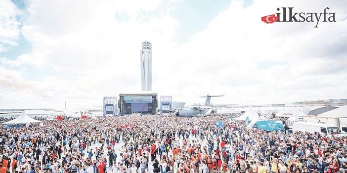 teknofest panayır alanını dolduran gençler