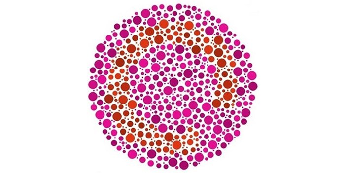 Tritan tipi renk körlüğünü belirlemede kullanılan görsel